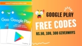 Free Redeem Codes for Google Play: Rs.50, 100, 300, 500 Rewards!